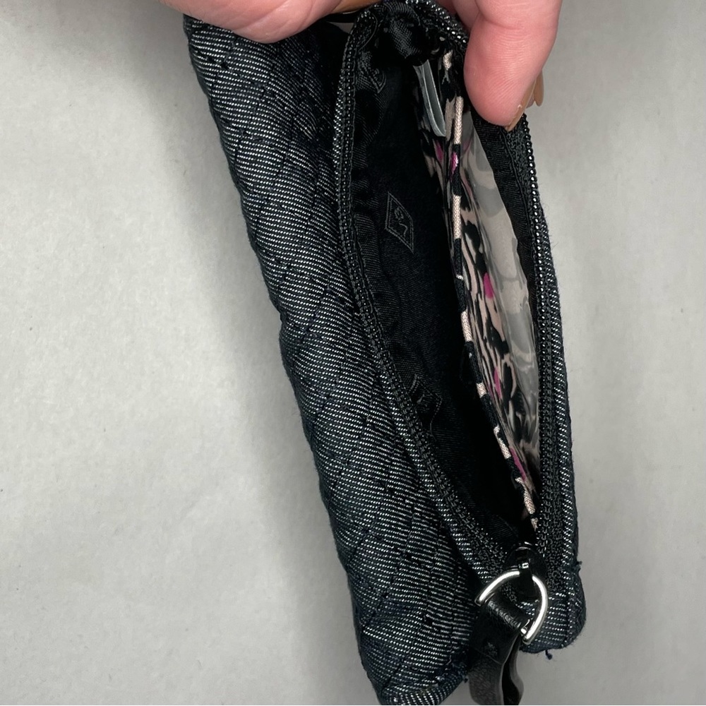 Vera Bradley Wallet With Key Ring Quilted Denim Small - Picture 3 of 10